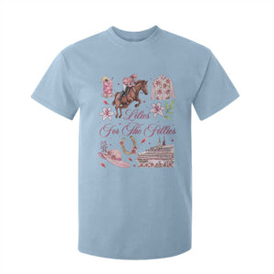 Derby Horse Racing Day T Shirt For Kid Lilies For The Fillies Stargazer Lily Flower TS11 Light Blue Print Your Wear