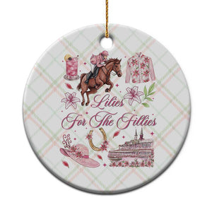 Derby Horse Racing Day Ceramic Ornament Lilies For The Fillies Stargazer Lily Flower TS11 1pc Christmas Plaid Print Your Wear