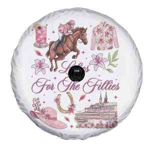 Derby Horse Racing Day Spare Tire Cover Lilies For The Fillies Stargazer Lily Flower TS11 Print Your Wear