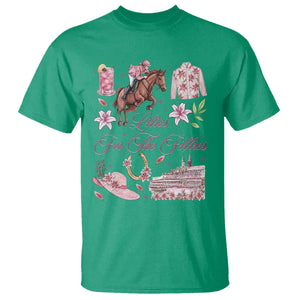 Derby Horse Racing Day T Shirt Lilies For The Fillies Stargazer Lily Flower TS11 Irish Green Print Your Wear