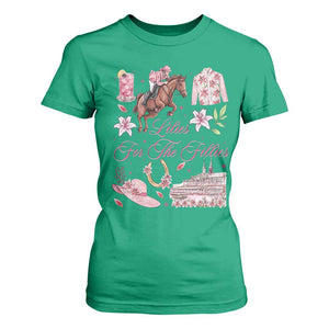 Derby Horse Racing Day T Shirt For Women Lilies For The Fillies Stargazer Lily Flower TS11 Irish Green Print Your Wear