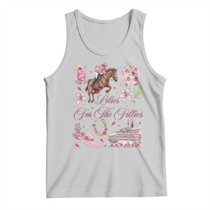Derby Horse Racing Day Tank Top Lilies For The Fillies Stargazer Lily Flower TS11 Ash Print Your Wear