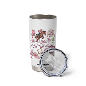 Derby Horse Racing Day Tumbler Cup Lilies For The Fillies Stargazer Lily Flower TS11 Print Your Wear