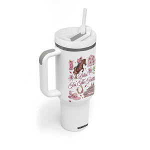 Derby Horse Racing Day Tumbler With Handle Lilies For The Fillies Stargazer Lily Flower TS11 Print Your Wear