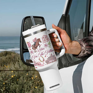 Derby Horse Racing Day Tumbler With Handle Lilies For The Fillies Stargazer Lily Flower TS11 Print Your Wear