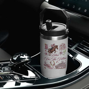 Derby Horse Racing Day Flip Straw Tumbler Lilies For The Fillies Stargazer Lily Flower TS11 Print Your Wear