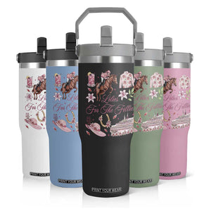 Derby Horse Racing Day Flip Straw Tumbler Lilies For The Fillies Stargazer Lily Flower TS11 Print Your Wear