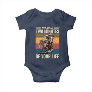 Horse Race Derby Baby Onesie The Best Two Minutes Of Your Life TS11 Navy Print Your Wear