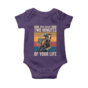 Horse Race Derby Baby Onesie The Best Two Minutes Of Your Life TS11 Purple Print Your Wear