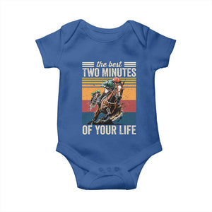 Horse Race Derby Baby Onesie The Best Two Minutes Of Your Life TS11 Royal Blue Print Your Wear