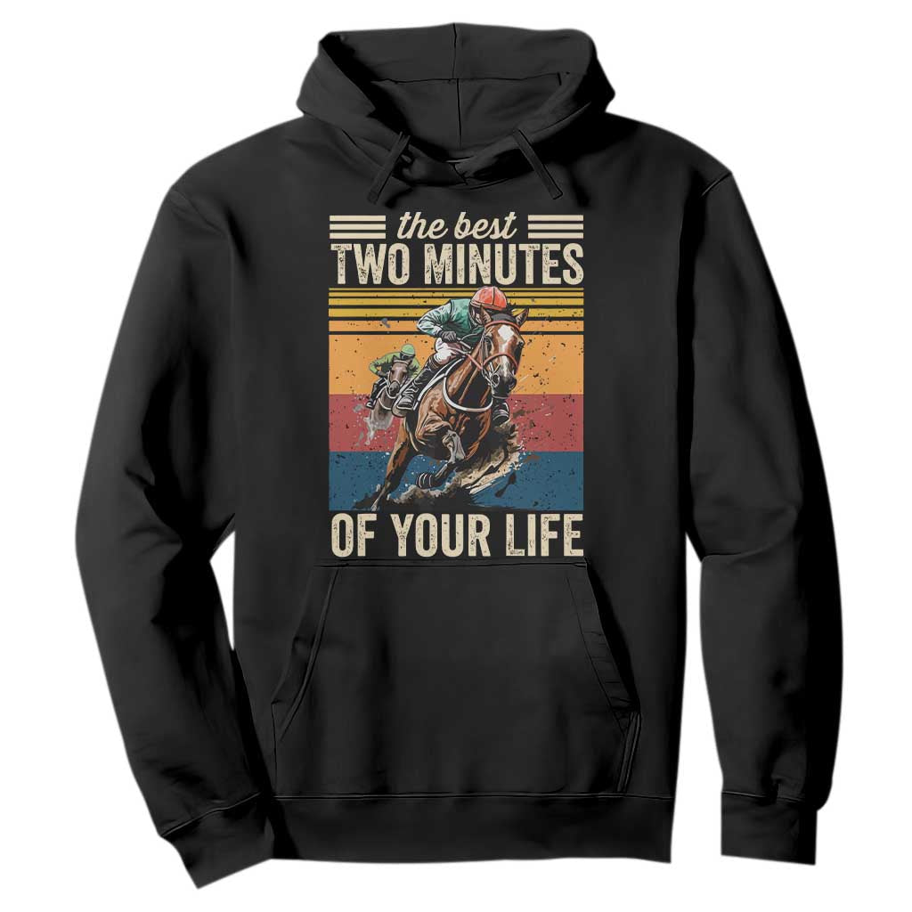 Horse Race Derby Hoodie The Best Two Minutes Of Your Life TS11 Black Print Your Wear