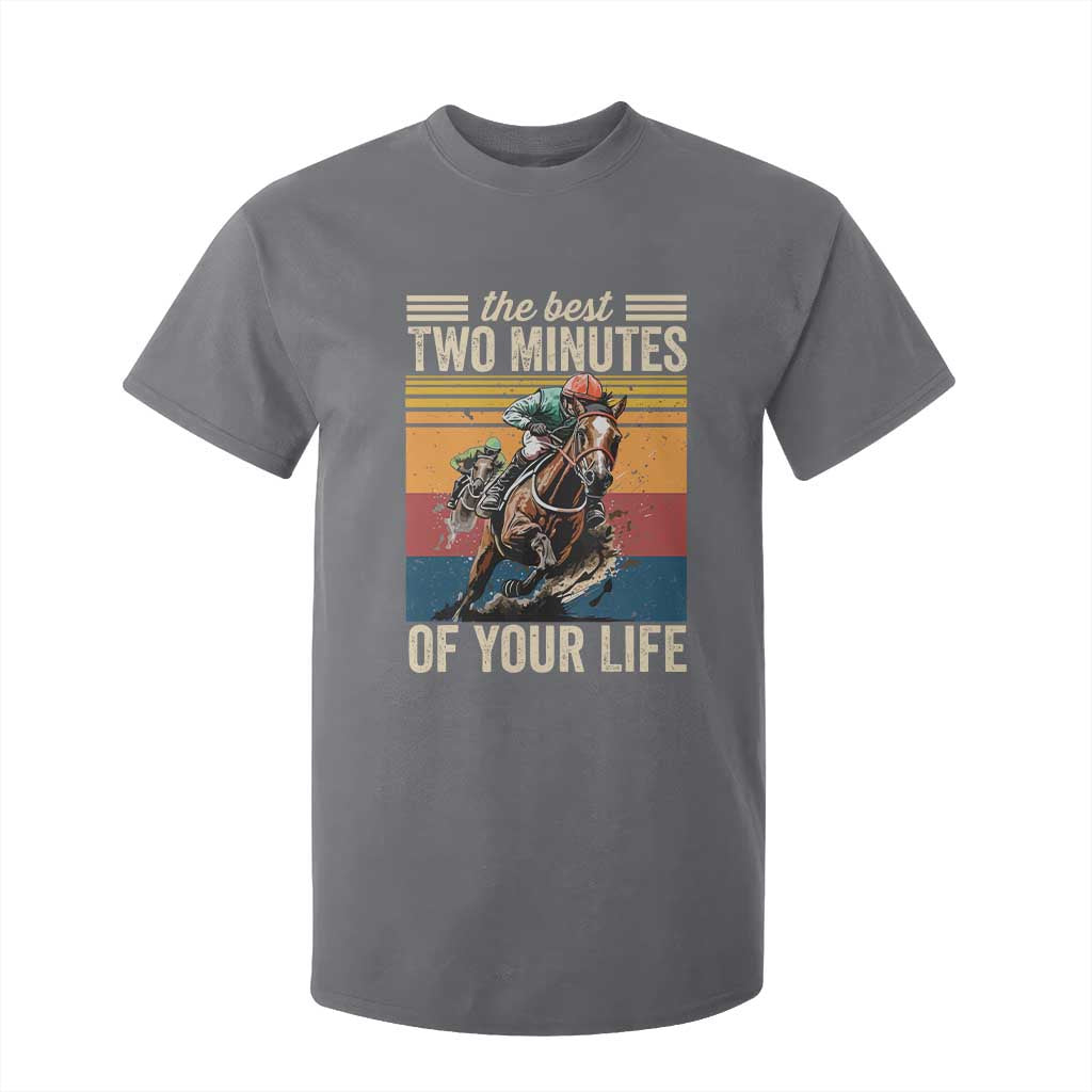 Horse Race Derby T Shirt For Kid The Best Two Minutes Of Your Life TS11 Charcoal Print Your Wear
