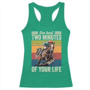 Horse Race Derby Racerback Tank Top The Best Two Minutes Of Your Life TS11 Irish Green Print Your Wear