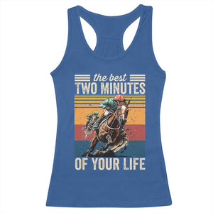 Horse Race Derby Racerback Tank Top The Best Two Minutes Of Your Life TS11 Royal Blue Print Your Wear