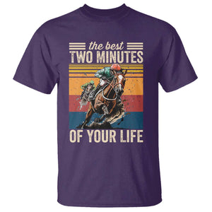 Horse Race Derby T Shirt The Best Two Minutes Of Your Life TS11 Purple Print Your Wear