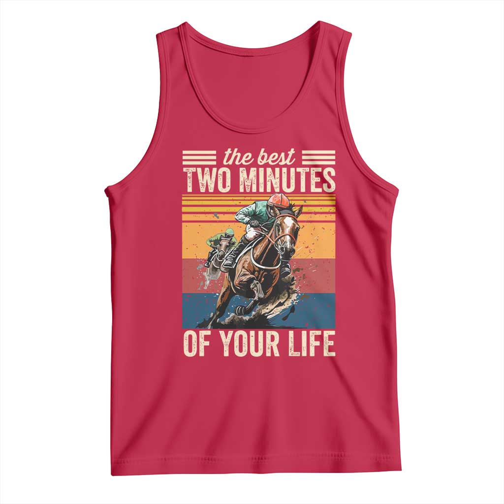 Horse Race Derby Tank Top The Best Two Minutes Of Your Life TS11 Red Print Your Wear