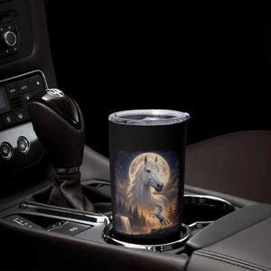 Horse Neighing To The Moon Tumbler Cup Vintage 90s Animal Horse Lover Equestrian TS11 Print Your Wear