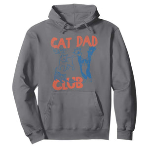 Cat Dad Club Hoodie Life is Better with Cats Fathers Day TS11 Charcoal Print Your Wear
