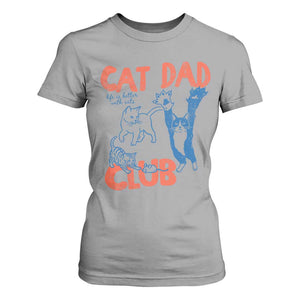 Cat Dad Club T Shirt For Women Life is Better with Cats Fathers Day TS11 Sport Gray Print Your Wear