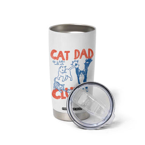 Cat Dad Club Tumbler Cup Life is Better with Cats Fathers Day TS11 Print Your Wear