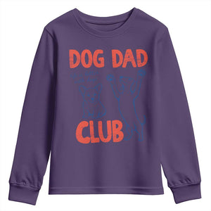 Dog Dad Club Youth Sweatshirt Life is Better with Dogs Father's Day TS11 Purple Print Your Wear