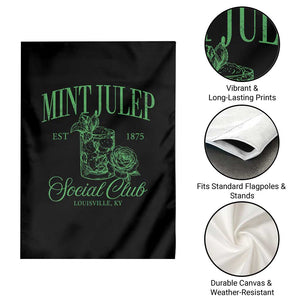 Mint Julep Social Club KY Funny Derby Cocktail Garden Flag TS11 Print Your Wear