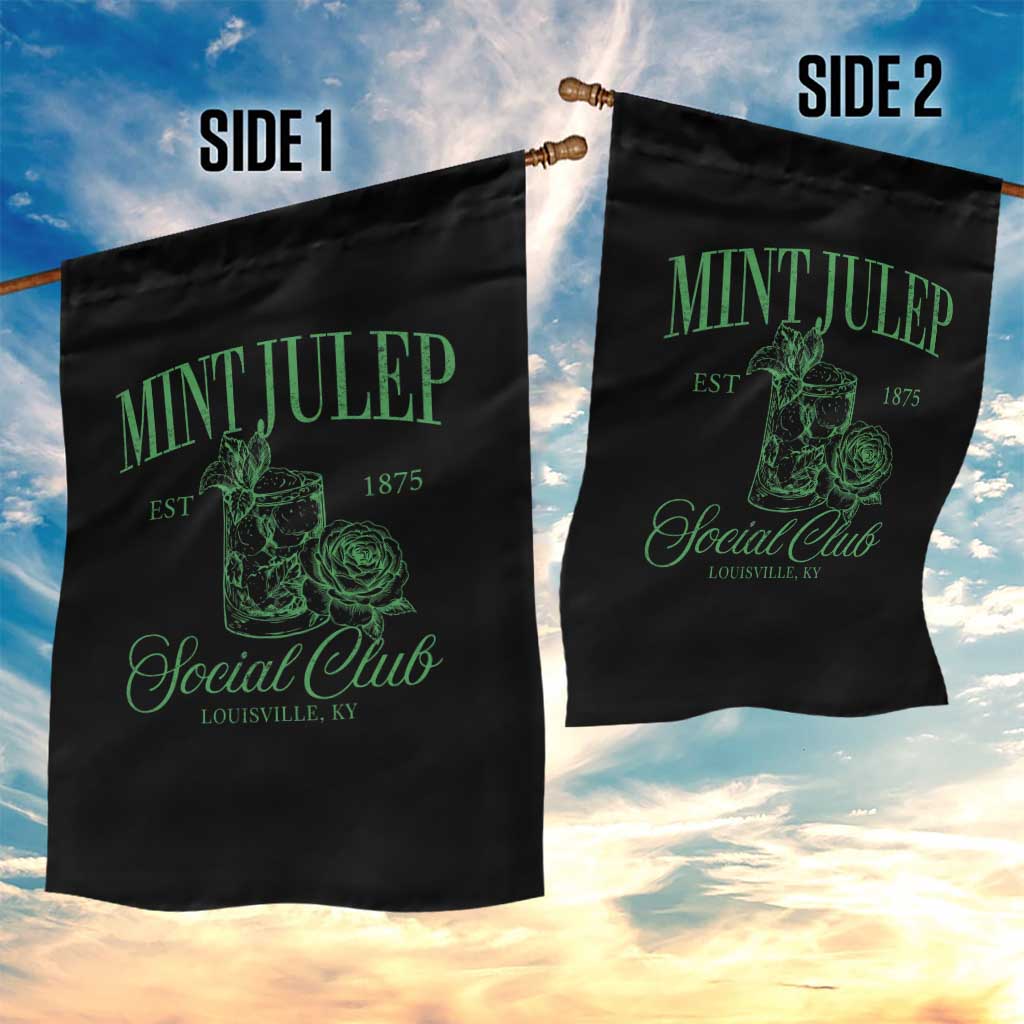 Mint Julep Social Club KY Funny Derby Cocktail Garden Flag TS11 Print Your Wear