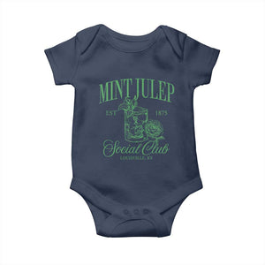 Mint Julep Social Club KY Funny Derby Cocktail Baby Onesie TS11 Navy Print Your Wear