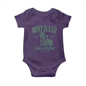 Mint Julep Social Club KY Funny Derby Cocktail Baby Onesie TS11 Purple Print Your Wear