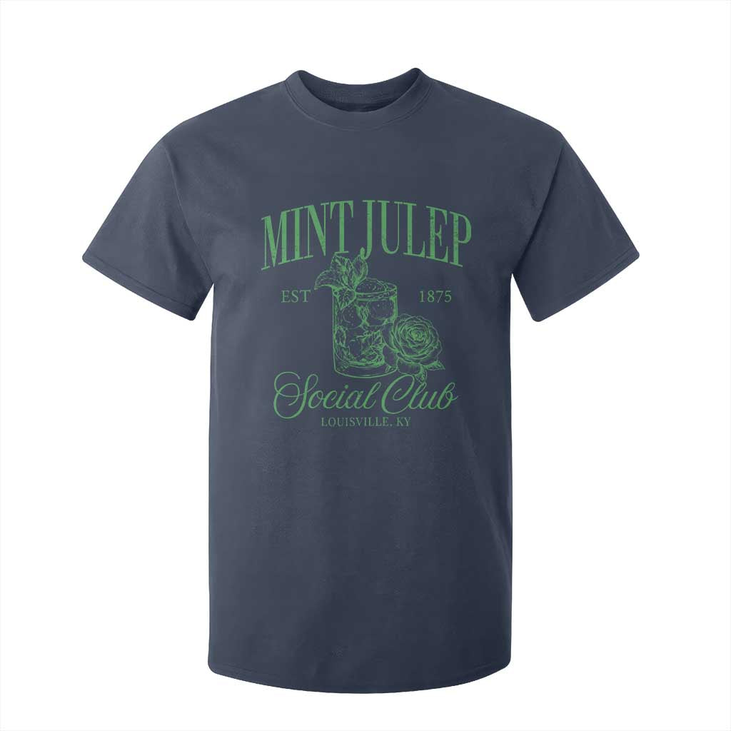 Mint Julep Social Club KY Funny Derby Cocktail T Shirt For Kid TS11 Navy Print Your Wear
