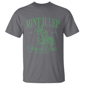 Mint Julep Social Club KY Funny Derby Cocktail T Shirt TS11 Charcoal Print Your Wear