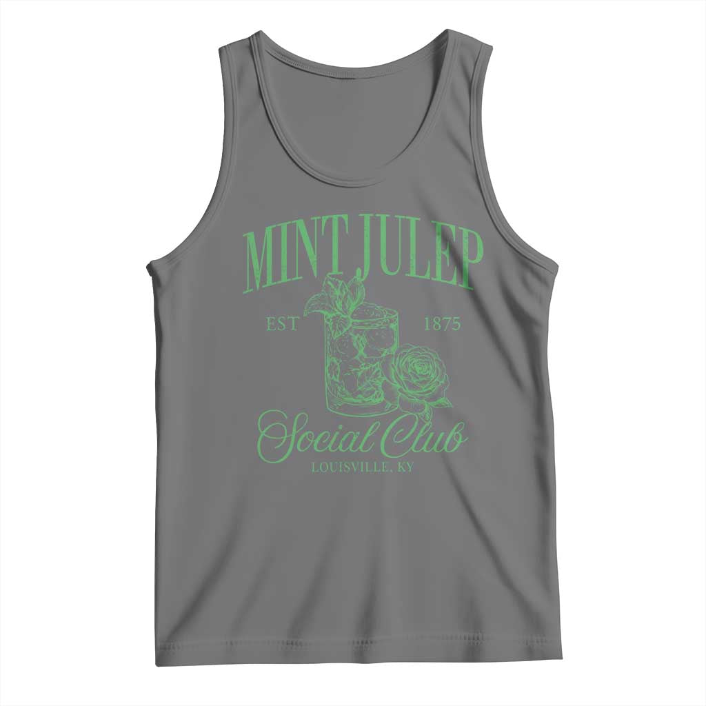 Mint Julep Social Club KY Funny Derby Cocktail Tank Top TS11 Black Heather Print Your Wear