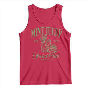 Mint Julep Social Club KY Funny Derby Cocktail Tank Top TS11 Red Print Your Wear