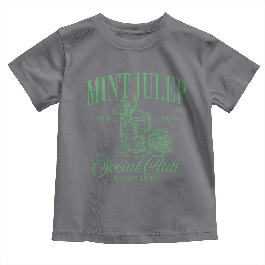 Mint Julep Social Club KY Funny Derby Cocktail Toddler T Shirt TS11 Charcoal Print Your Wear
