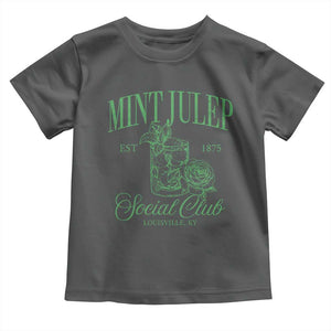 Mint Julep Social Club KY Funny Derby Cocktail Toddler T Shirt TS11 Dark Heather Print Your Wear