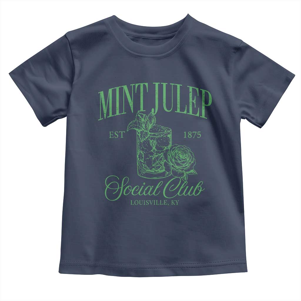 Mint Julep Social Club KY Funny Derby Cocktail Toddler T Shirt TS11 Navy Print Your Wear