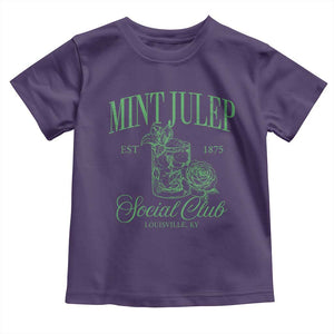 Mint Julep Social Club KY Funny Derby Cocktail Toddler T Shirt TS11 Purple Print Your Wear