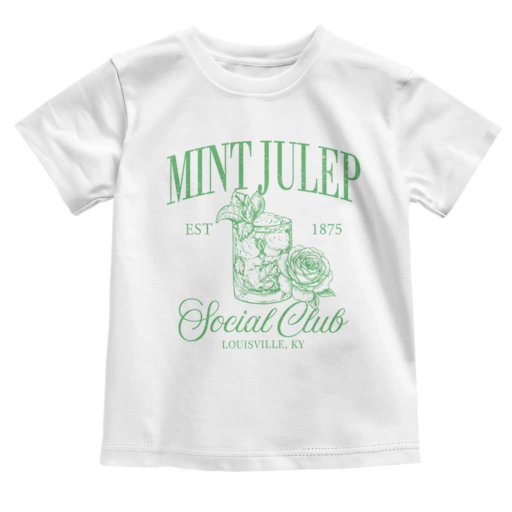 Mint Julep Social Club KY Funny Derby Cocktail Toddler T Shirt TS11 White Print Your Wear