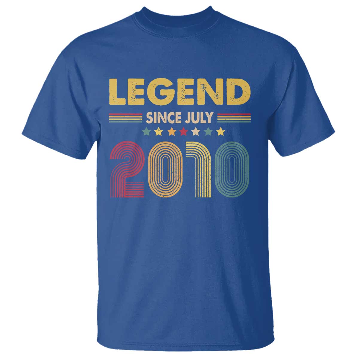 July 16th Birthday T Shirt Legends Since July 2010 Retro Bday
