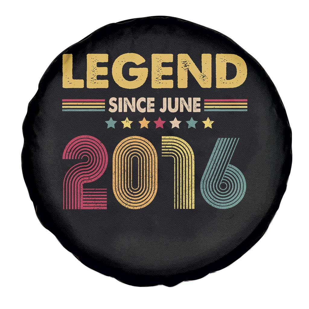 June 10th Birthday Spare Tire Cover Legends Since June 2016 Retro Bday TS11 Print Your Wear