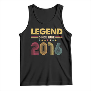 June 10th Birthday Tank Top Legends Since June 2016 Retro Bday TS11 Black Print Your Wear