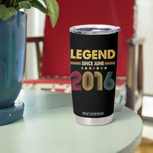 June 10th Birthday Tumbler Cup Legends Since June 2016 Retro Bday TS11 Print Your Wear