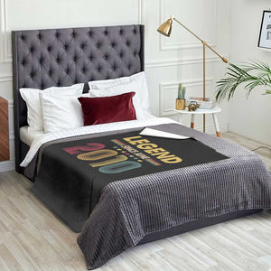 June 16th Birthday Throw Blanket Legends Since June 2010 Retro Bday TS11 Print Your Wear