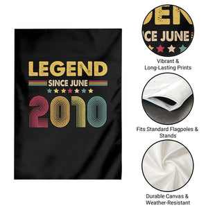 June 16th Birthday Garden Flag Legends Since June 2010 Retro Bday TS11 Print Your Wear