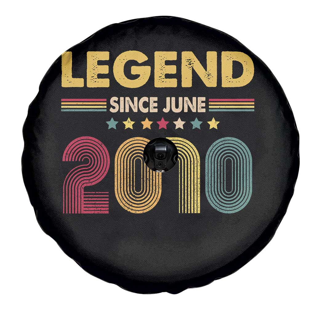 June 16th Birthday Spare Tire Cover Legends Since June 2010 Retro Bday TS11 Print Your Wear