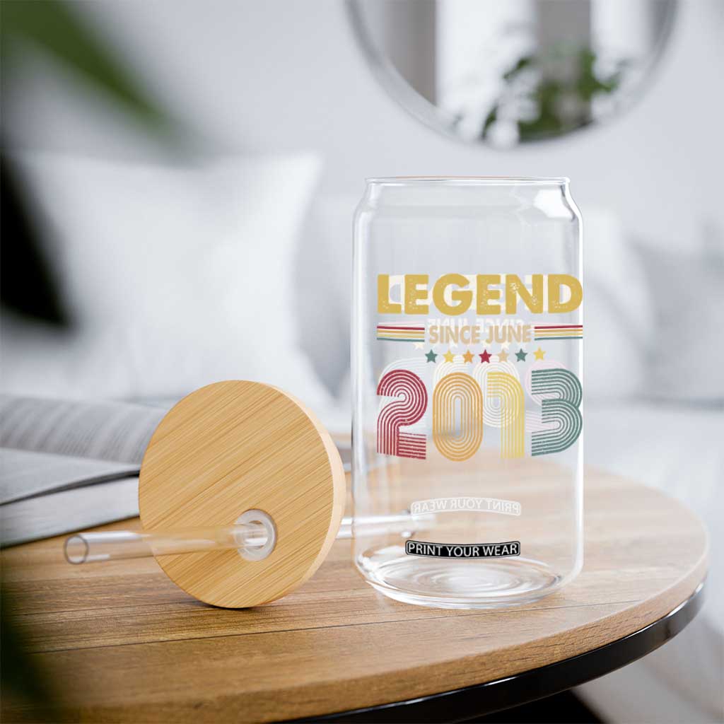 June 13th Birthday Glass Can Legends Since June 2013 Retro Bday TS11 Print Your Wear