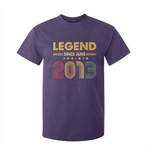 June 13th Birthday T Shirt For Kid Legends Since June 2013 Retro Bday TS11 Purple Print Your Wear