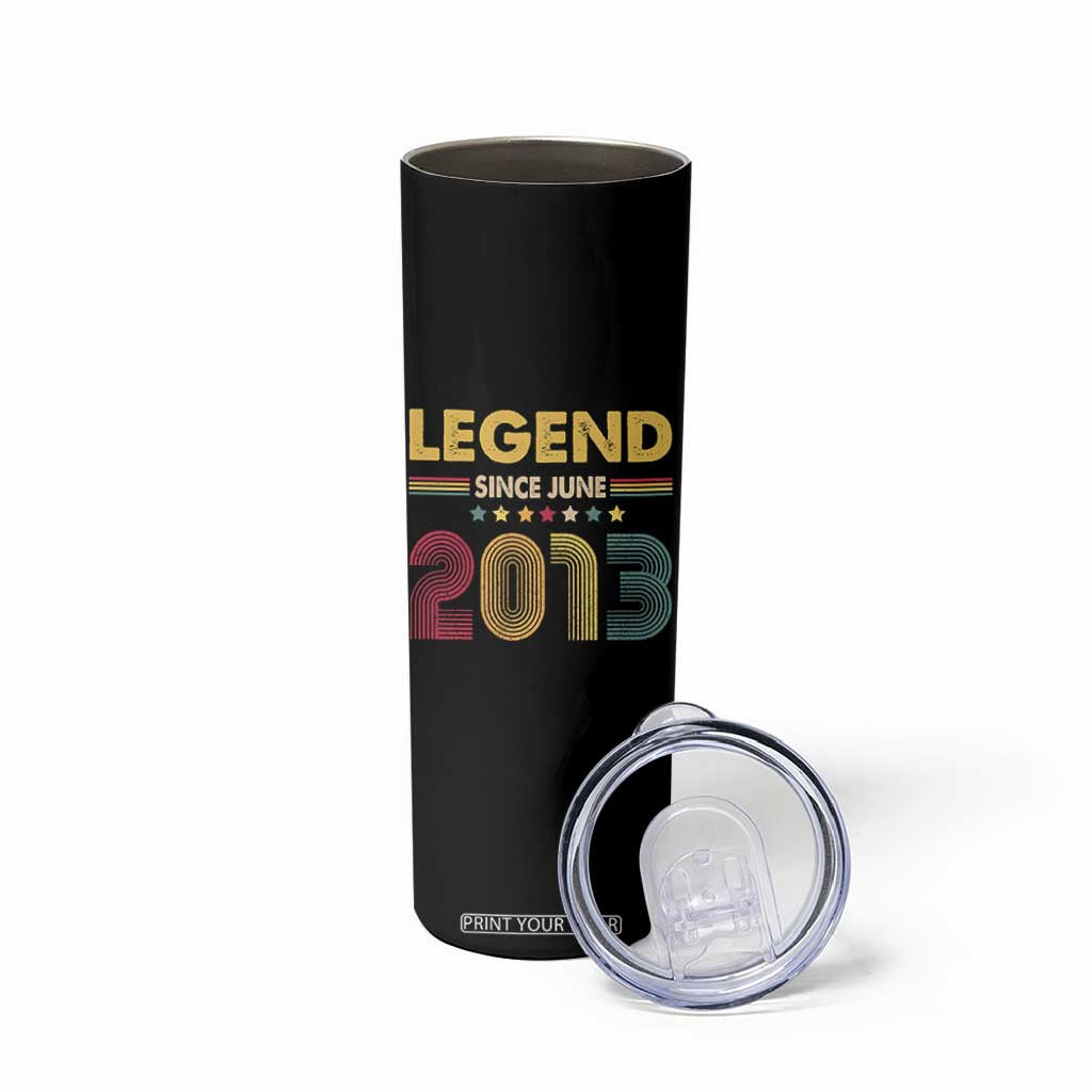 June 13th Birthday Skinny Tumbler Legends Since June 2013 Retro Bday TS11 Print Your Wear
