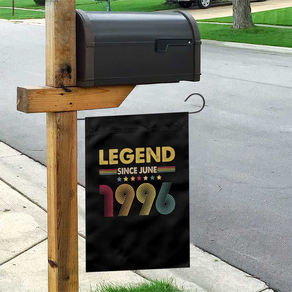 June 30th Birthday Garden Flag Legends Since June 1996 Retro Bday TS11 Print Your Wear