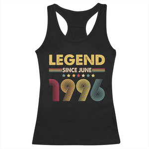 June 30th Birthday Racerback Tank Top Legends Since June 1996 Retro Bday TS11 Black Print Your Wear